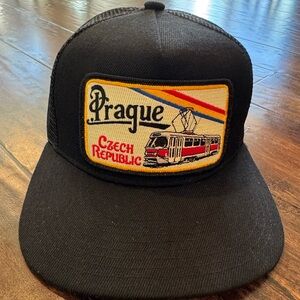 Black Prague Czech Republic Trucker Hat by BartBridge